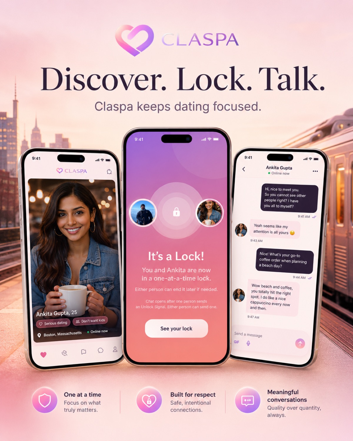 Claspa focused conversation campaign