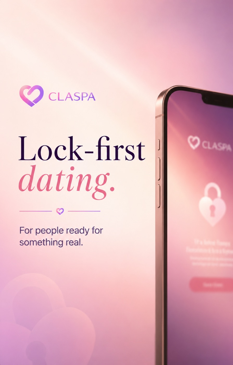 Claspa lock-first dating campaign for people ready for something real